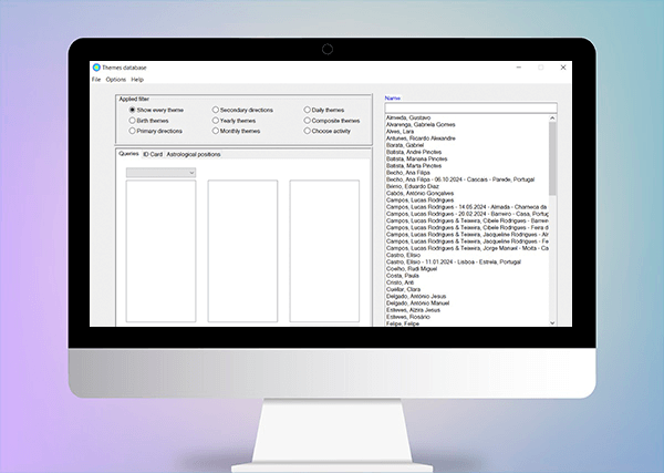 Themes database Themes database